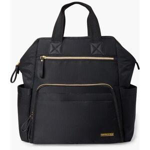 NWT Black Skip Hop Mainframe Wide Open Diaper Backpack